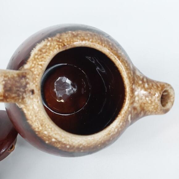 Vintage Hull USA Brown Drip Glaze Teapot~1970's Pottery~Ovenproof‎ - Picture 4 of 4